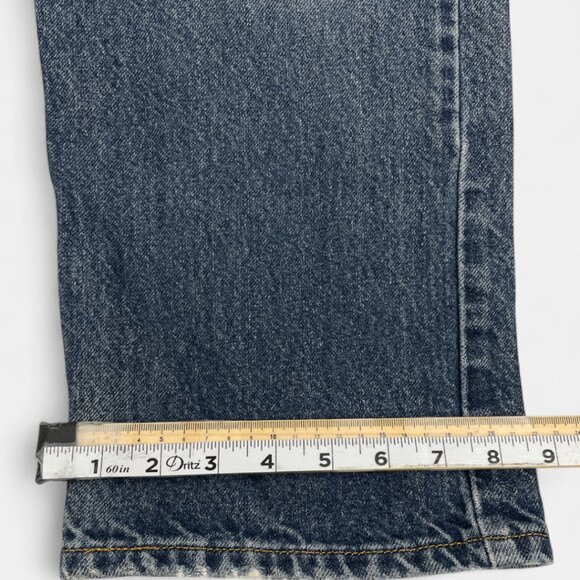 Levi's 505 Men's Blue Denim Jeans Size 34x29 Regular Straight Distressed Vintage - Picture 10 of 14